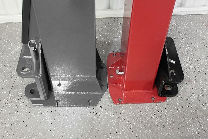 BendPak 2-Post Lift Width Compared to Challenger E10