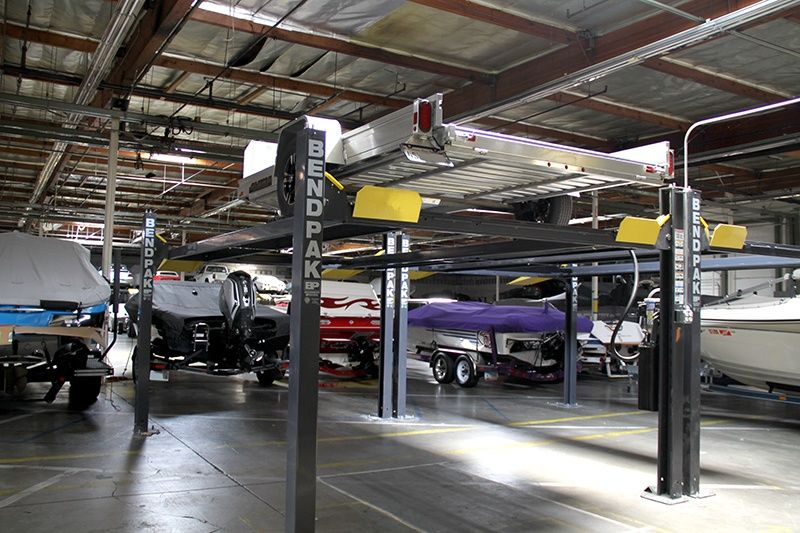 BendPak boat storage four-post lift