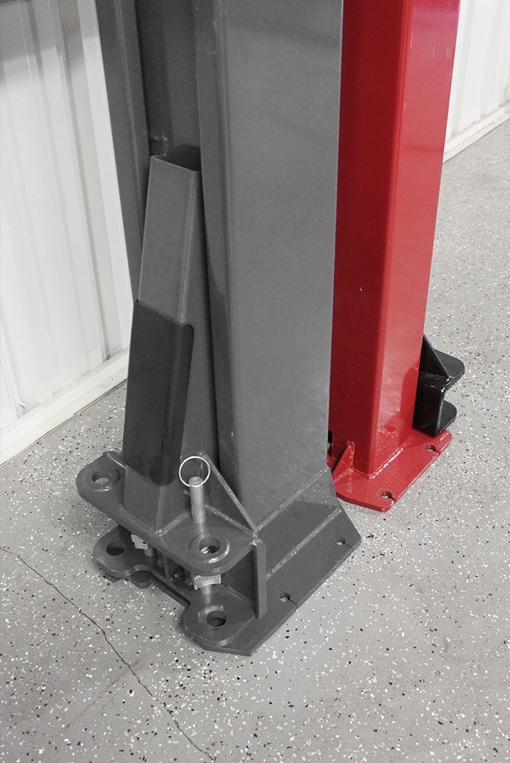 BendPak Two-Post Lift and Challenger Two-Post Lift Back-to-Back