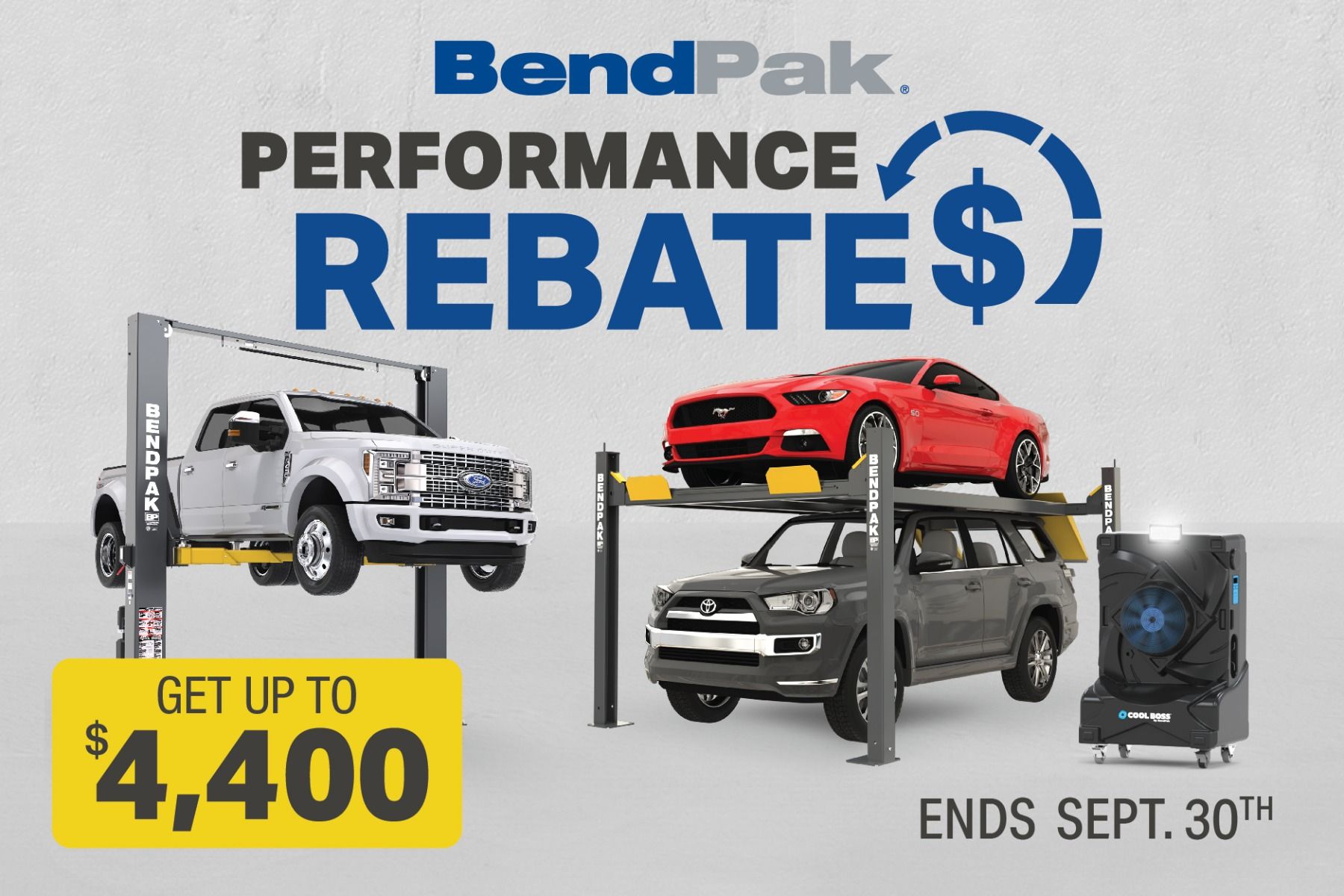 Score massive savings with BendPak's Rebate Program.