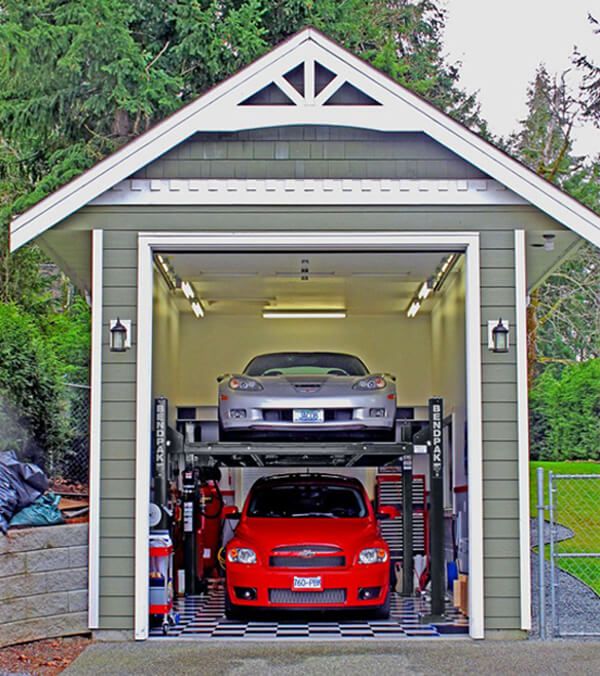 Four-Post Lift Home Garage Storage