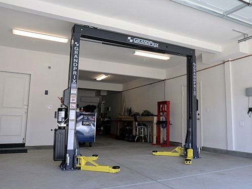 GrandPrix Low Ceiling 2-Post Lift Overhead Beam