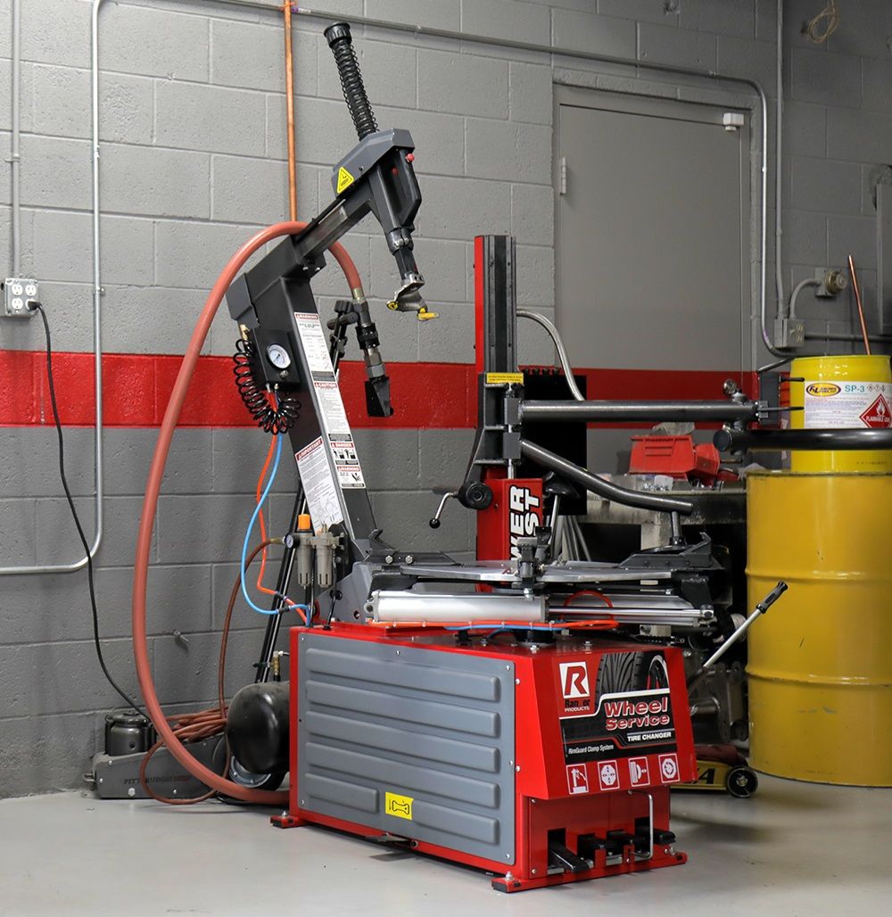 RangerTire Changer with Tilt-Back Tower Feature