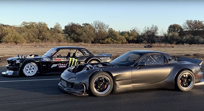 Rob Dahm vs Ken Block Rotary Engine