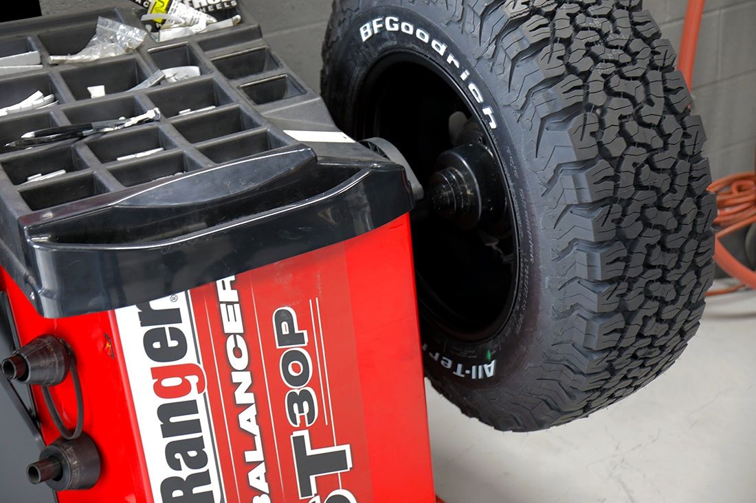 Balancing a wheel takes only minutes to do