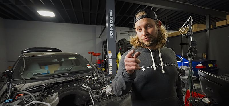 bryan kiefer in front of his bendpak XPR-10AS-LP